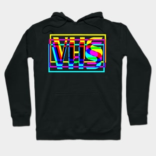 Retro VHS Glitched Hoodie